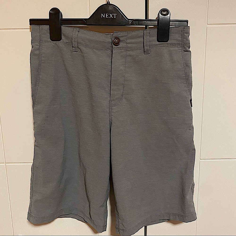 Gray Vans Flat Front Shorts